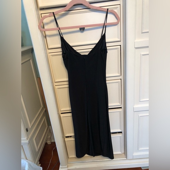 David Meister black dress size 4 with ruching - Picture 4 of 4